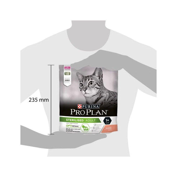 Purina Pro Plan Sterilised Gatto Crocchette Salmone Sacco 400g-7