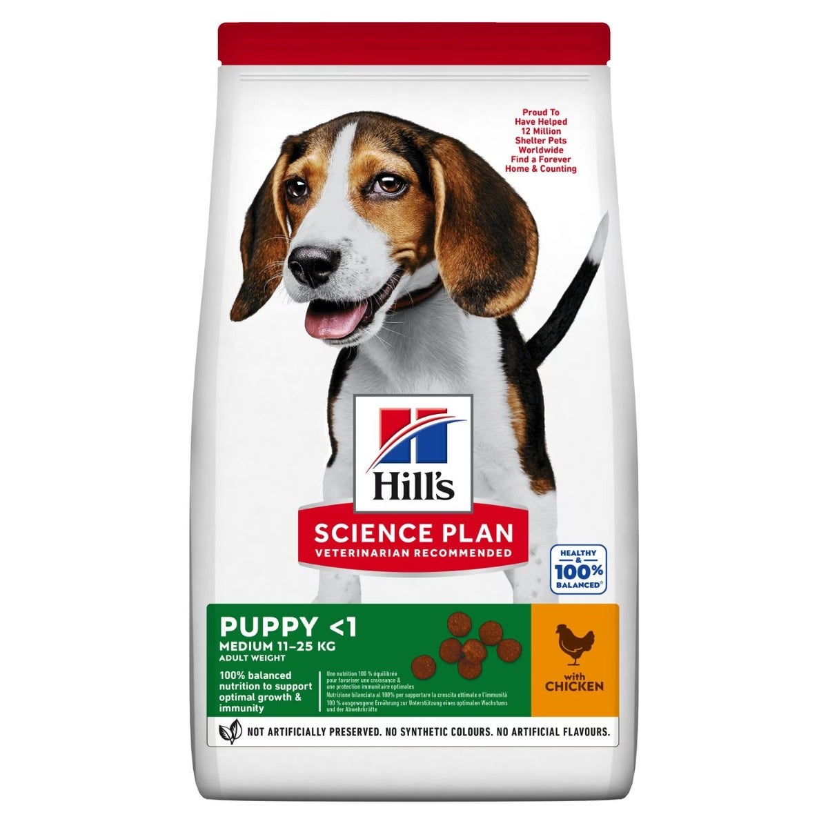 Hill's Science Plan Medium Puppy Cocchette Con Pollo Per Cuccioli Taglia Media Sacco 12kg-1