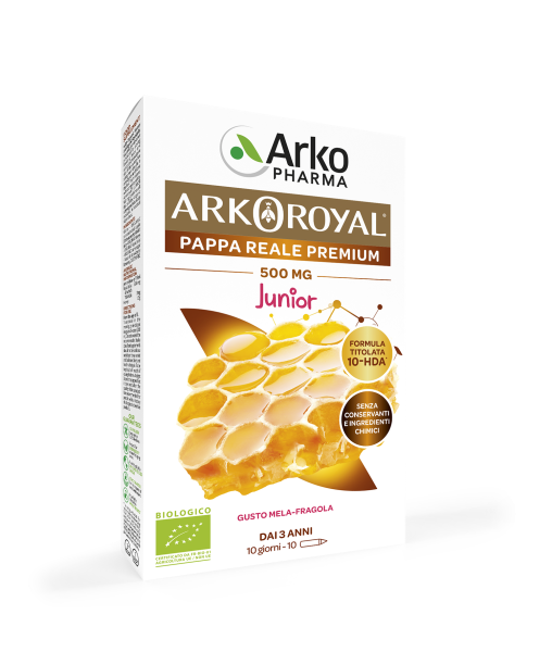 Arkopharma Arkoroyal Pappa Reale Bio Junior 500mg 10 Flaconi