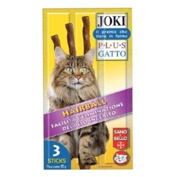 Joki Plus Special Hairball Bastoncino Anti Boli Di Pelo Gatti Adulti 3x5g-1