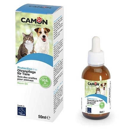 Camon Protection Lozione Orecchie Olio Di Neem Cane/Gatto 50ml  - 2