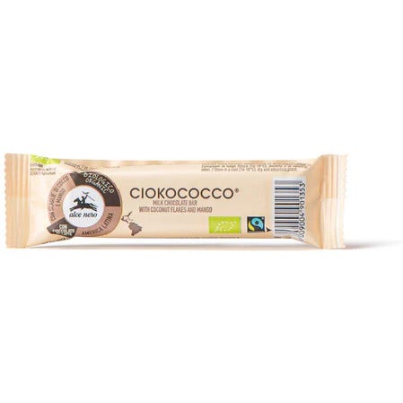 Alce Nero Barretta Ripiena Al Cocco E Mango Ricoperta Di Cioccolato Al Latte Bio 33g-2