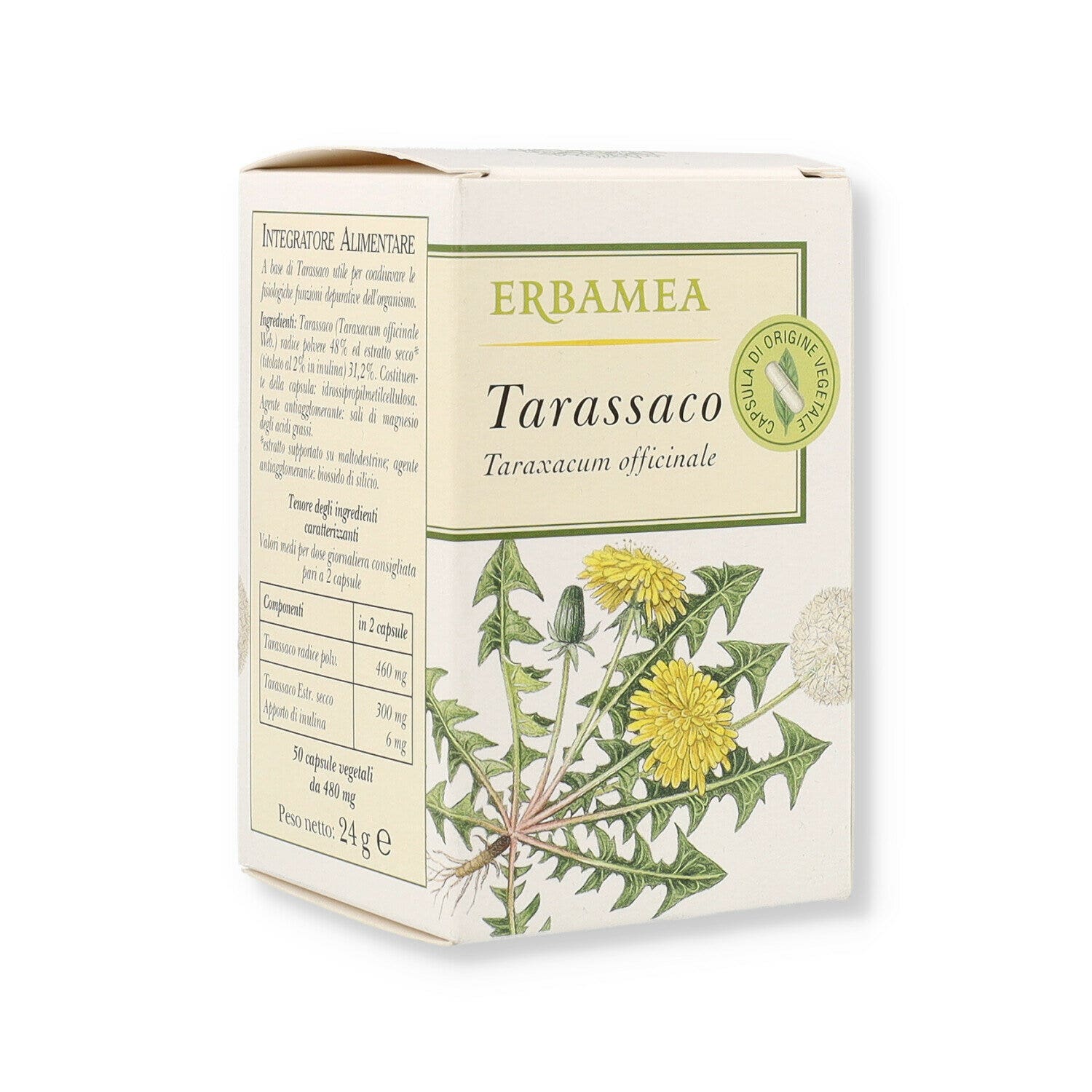 Erbamea Tarassaco 50 Capsule Vegetali-1