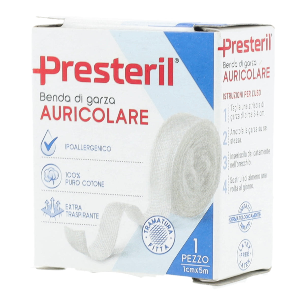 Medipresteril Benda Auricolare Garza 12/8 1x500