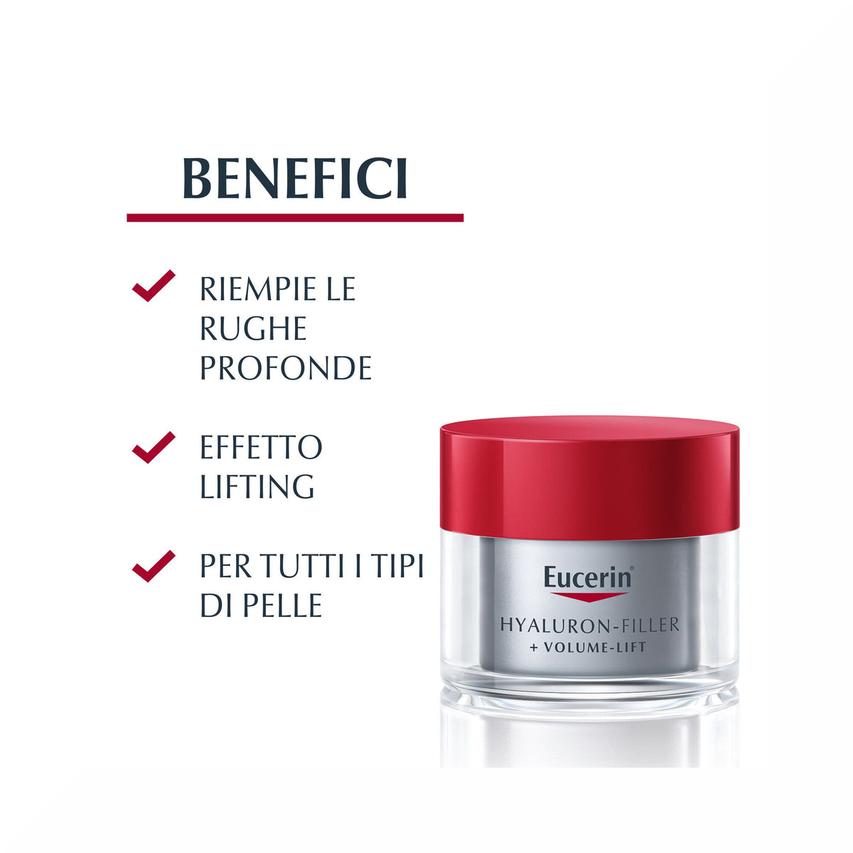 Eucerin Hyaluron-Filler+Volume-Lift Notte crema antirughe Pelle Normale 50ml-2