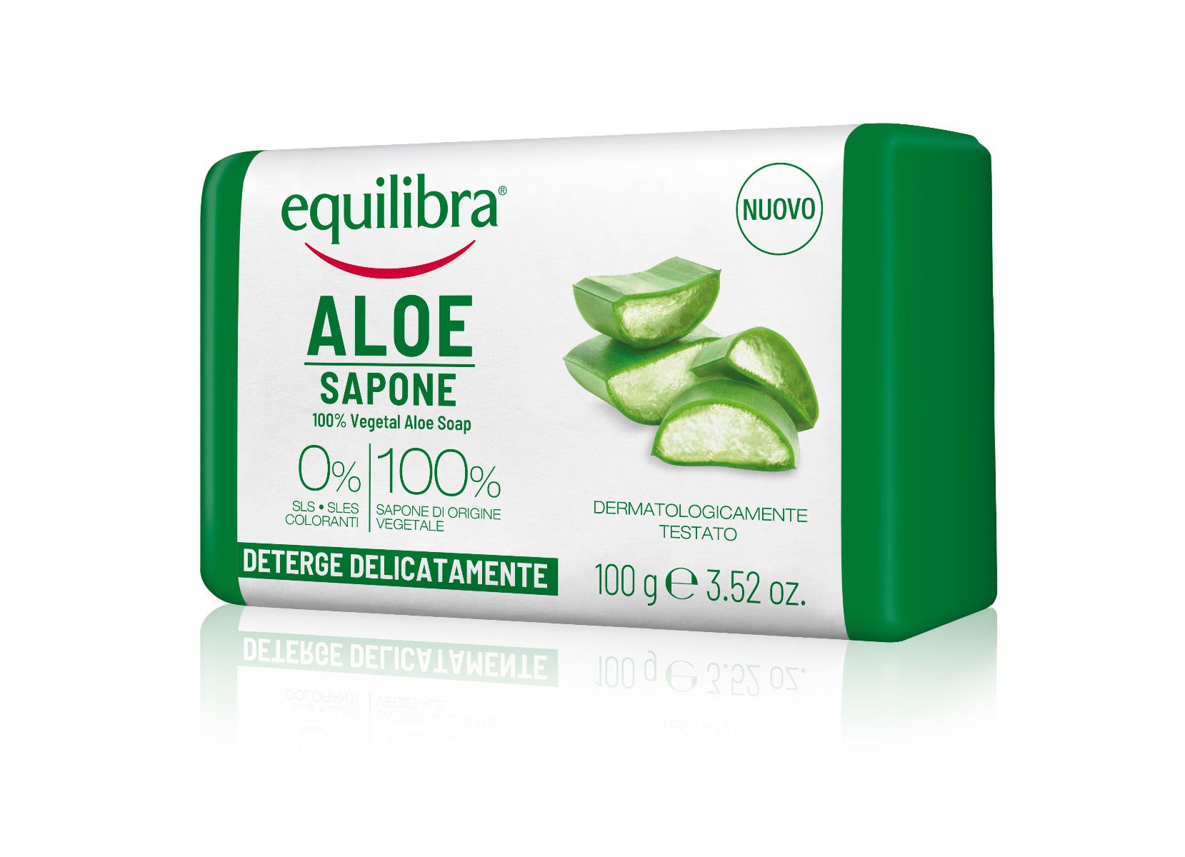 Equilibra Aloe Sapone 100% Vegetale Per Corpo E Viso 100g-2