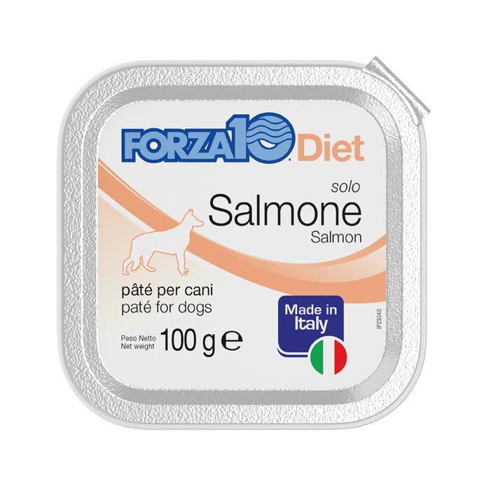 Forza10 Solo Diet Salmone Paté Per Cani Adulti Vaschetta 100g-1