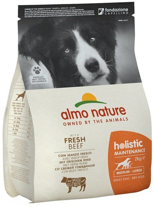 Almo Nature Holistic Maintenance Manzo Fresco E Riso Cibo Secco Per Gatti Adulti Taglia Media Sacco 2kg-2