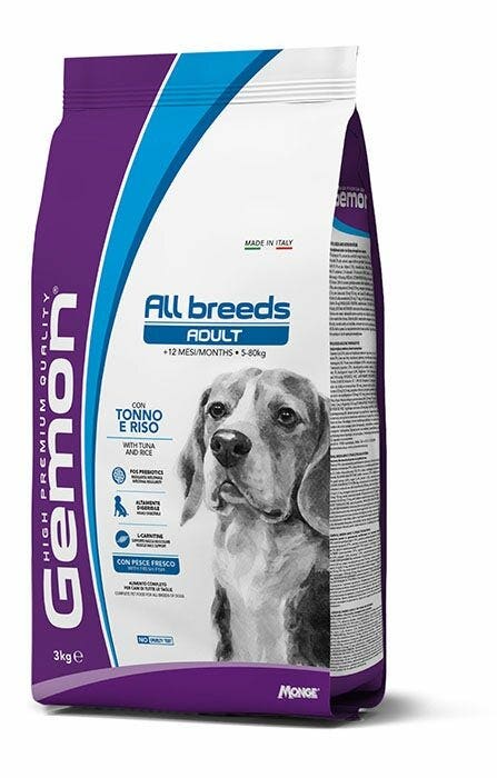 Gemon All Breeds Tonno E Riso Cibo Secco Cani Adulti Sacco 3Kg-2