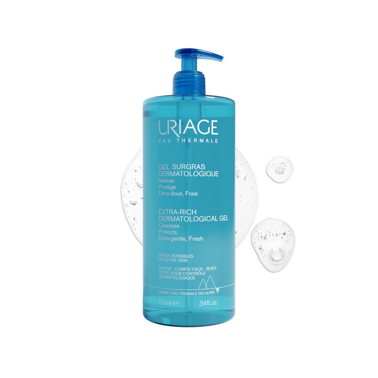 Uriage Gel Detergente Dermatologico Extra-ricco 1 Litro-6