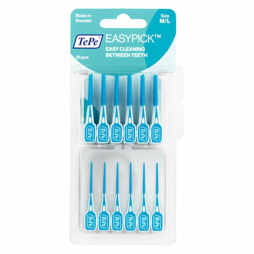 Tepe Easypick Scovolini Blu M/L Per Spazi Interdentali Medi O Larghi 36 Pezzi-1