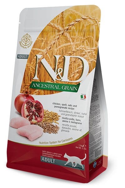 Farmina N&D Ancestral Grain Pollo E Melograno Gatti Adulti Sacco 5kg-2
