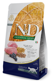 Farmina N&D Ancestral Grain Selection Agnello E Mirtillo Gatti Adulti Sacco 300g-1
