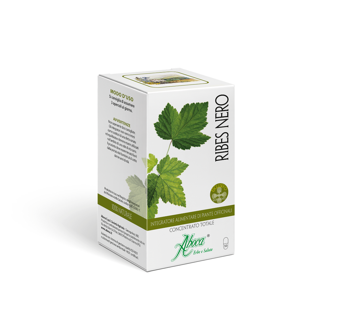 Aboca Ribes Nero Concentrato Totale 50 Opercoli-2