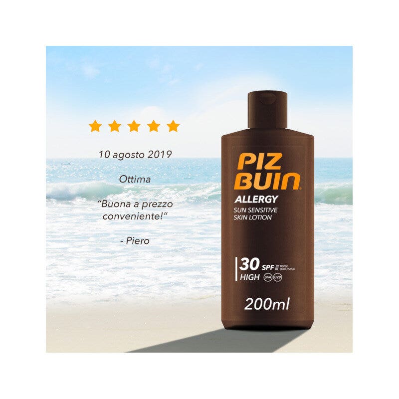 Piz Buin Allergy Latte Solare SPF30 Protezione Alta 150ml-7