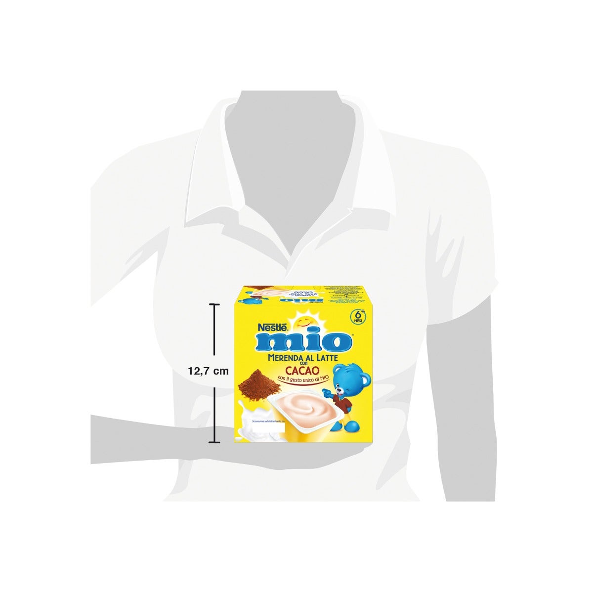Nestlè Mio Merenda Al Latte Cacao 4 Vasetti da 100g-6