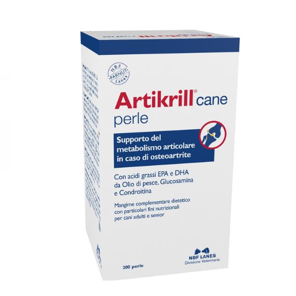 Artikrill Mangime Cani 200 Perle - Omega 3 per Benessere