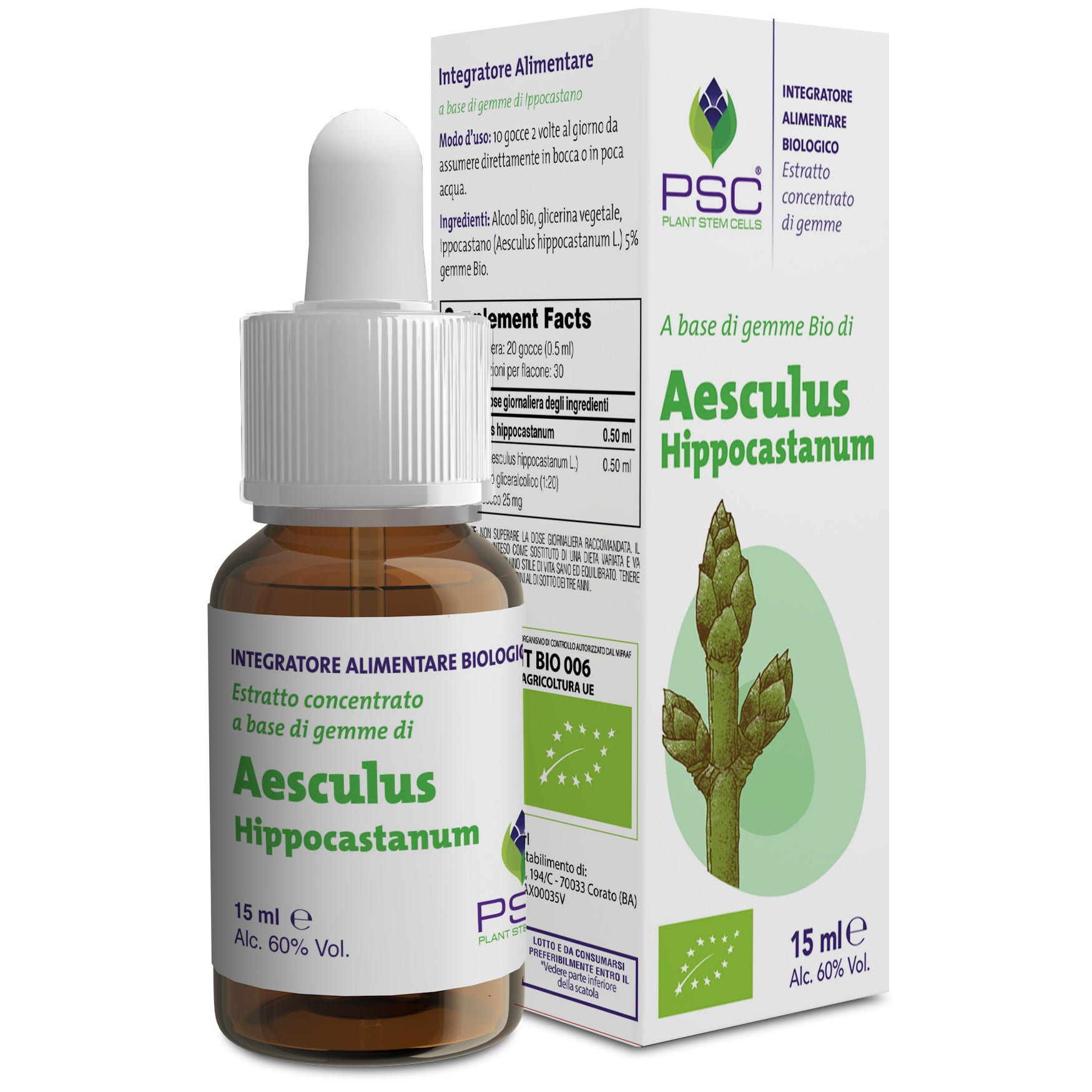 PSC Aesculus Hippocastanum Bio Gocce 15ml  - 1