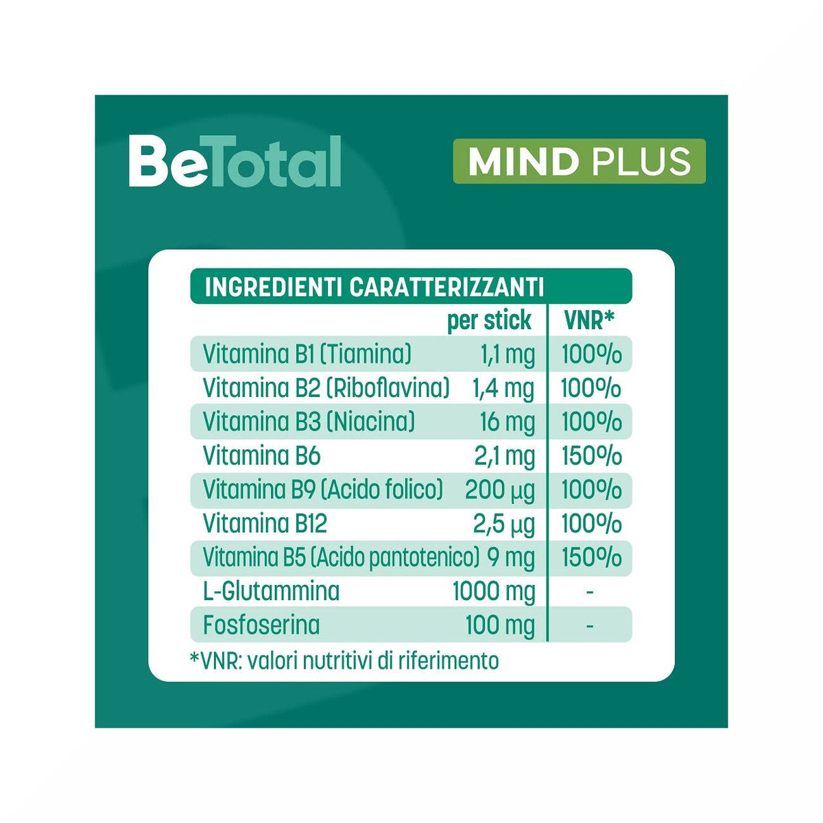 Be-Total Mind Plus Integratore Alimentare Vitamina B Fosfoserina Glutammina Stanchezza Mentale 20 Bustine-7