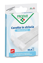 Cerotto Tessuto Non Tessuto Delicato 1 Striscia 50x8 cm Profar-0
