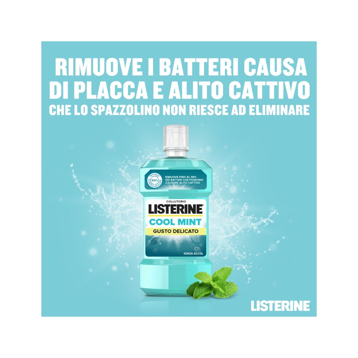 Listerine Cool Mint Collutorio Gusto Delicato 500ml-23