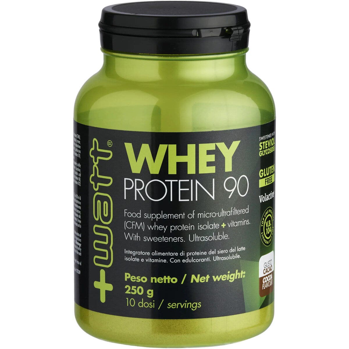 +Watt Whey Protein 90 Polvere Gusto Cacao 250g-2