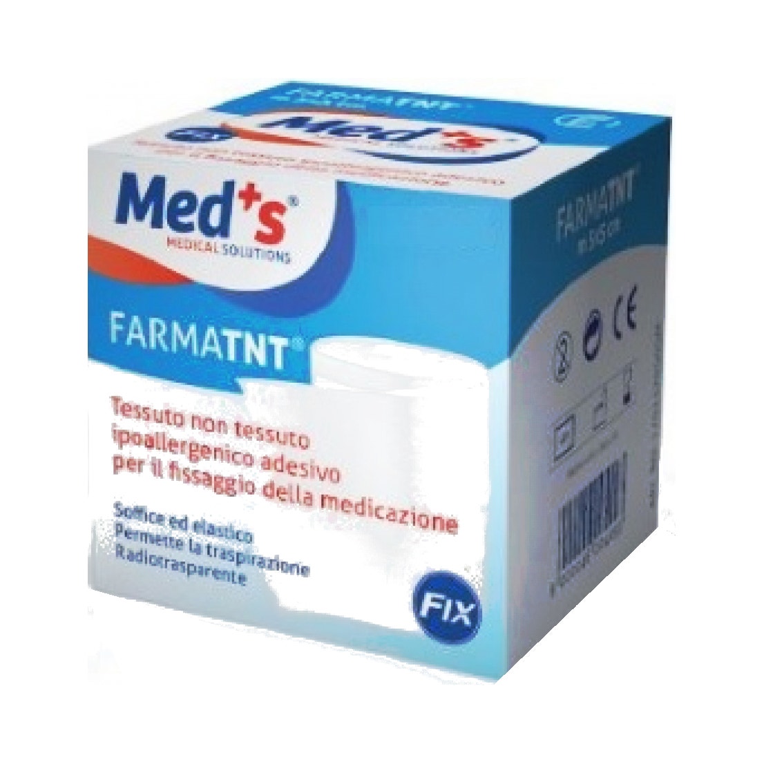 Meds Farmatnt Cerotto Ipoallergenico Adesivo Tessuto Non Tessuto Fix 500x10cm-1