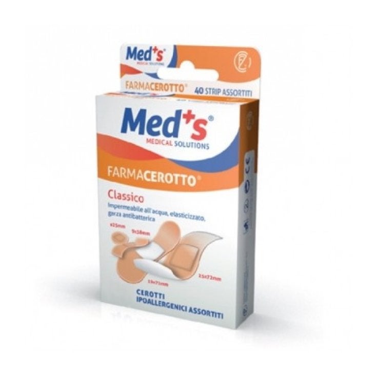 Meds Farmacerotto Strips Tela Ipoallergenica Elasticizzato Assortiti 10 Pezzi-2