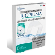 Icopiuma Medicazione Postoperatoria Garza Compressa 5x7,5cm 5 Pezzi-2