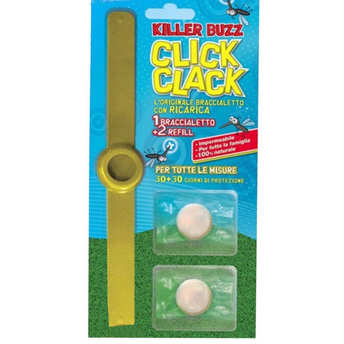 Killer Buzz Click Clack Braccialetto Elimina-Zanzare-1
