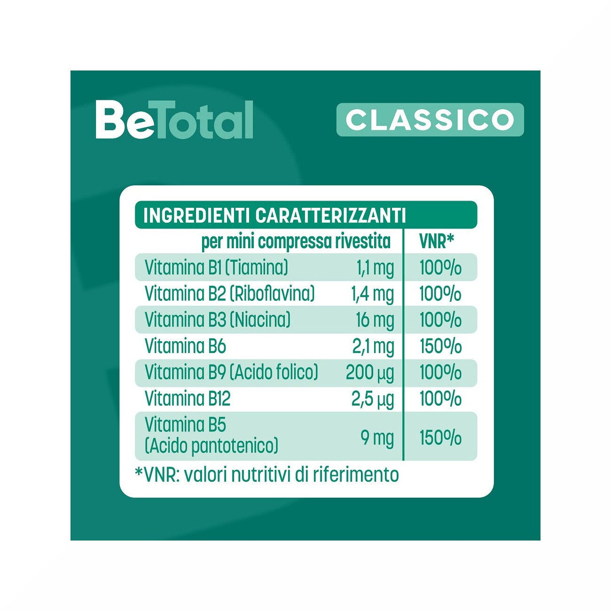 Be-Total Integratore Alimentare Vitamina B/B3/B12 Acido Folico Energia Per Adulti 40 Compresse-7