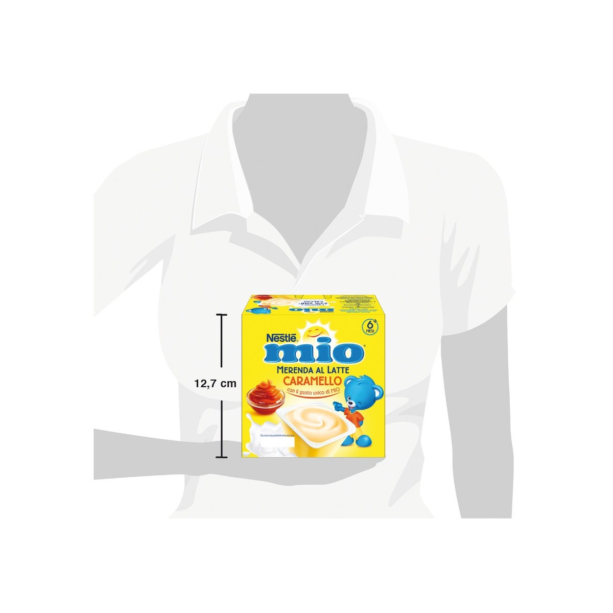 Nestlè Mio Merenda Al Latte Caramello 4 Vasetti da 100g-5