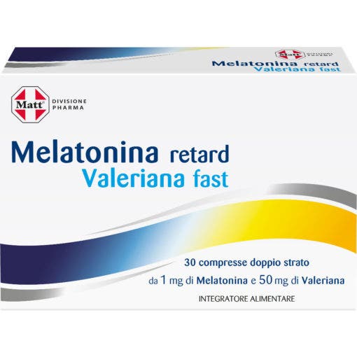 Matt Pharma Melatonina Retard Valeriana Fast 30 Compresse-2