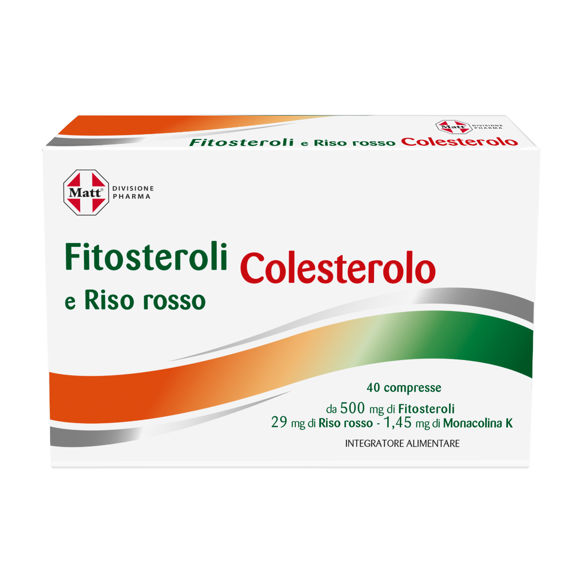 Matt Pharma Fitosteroli E Riso Rosso Colesterolo 40 Compresse-3