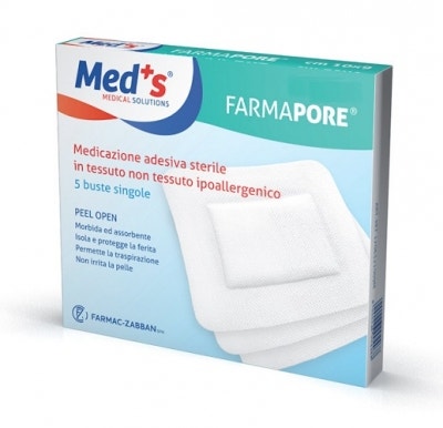 Meds Medicazione Adesiva Sterile 12x12cm 5 Pezzi-1