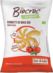 Bio Crac Cornetti Di Mais Gusto Pizza Bio Senza Glutine 50g
