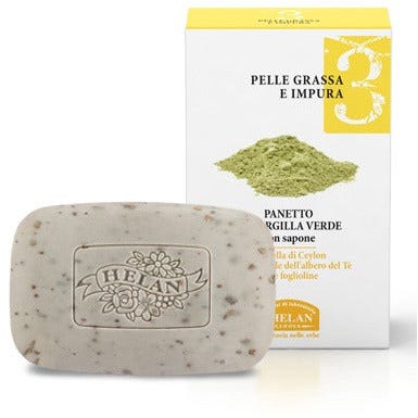 Helan Linea 3 Panetto Argilla Verde Pelle Grassa 100ml-2