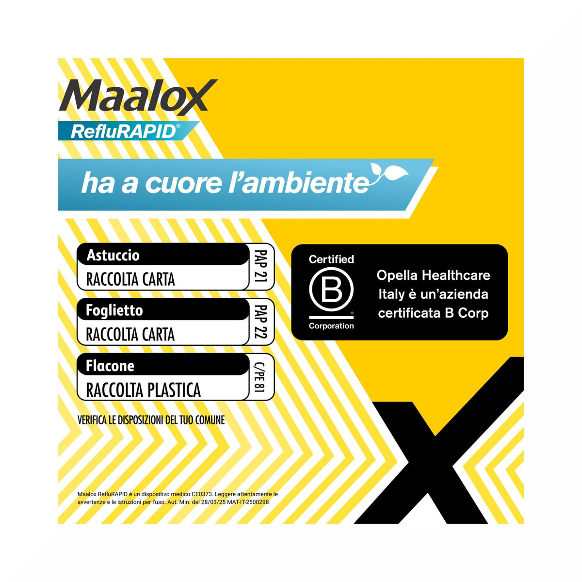 Maalox Reflurapid Blocca il Reflusso Neutralizza il Bruciore da Iperacidità 40 Compresse-7