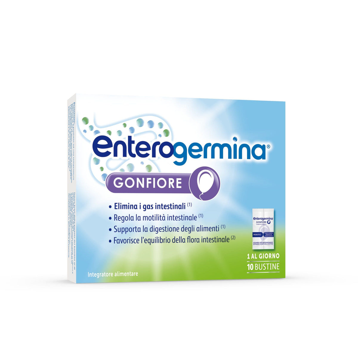 Enterogermina Gonfiore Probiotici Enzimi Digestivi Fermenti Lattici Adulti Contro Gonfiore Addominale 10 Bustine-1