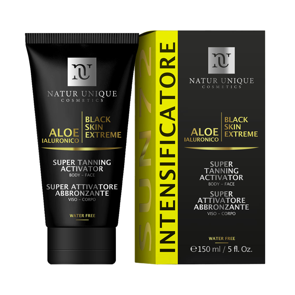 Natur Unique Black Skin Extreme Super Attivatore Abbronzante Viso Corpo 150ml-1