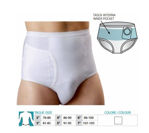 Orione Slip per Stomia Uomo Cod 556 Bianco Taglia 7-1