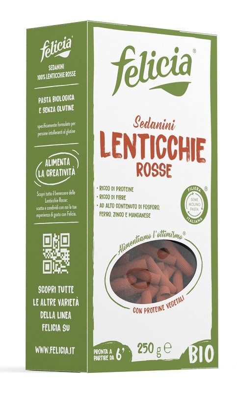 Felicia Bio Sedanini Lenticchie Rosse 250 g-0