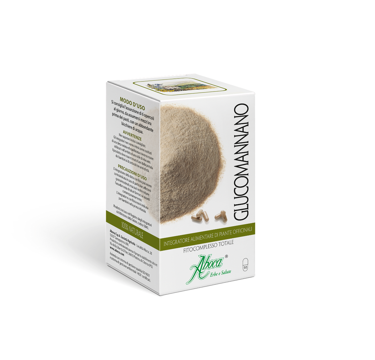 Aboca Glucomannano Fitocomplesso Totale 50 Opercoli-4