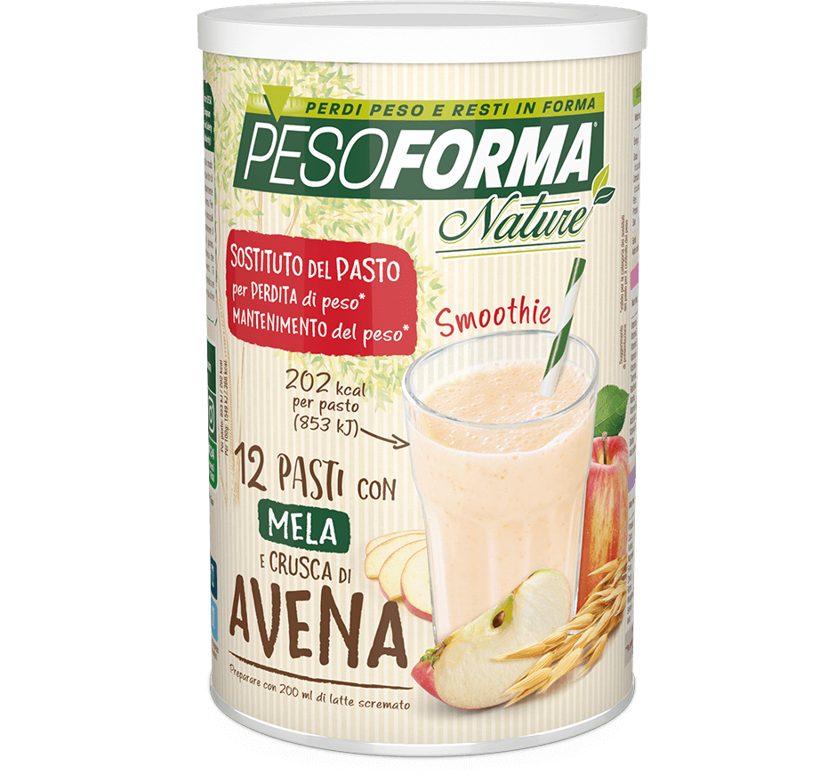 Pesoforma Nature Smoothie Mela Crusca Avena 12 Pasti-3