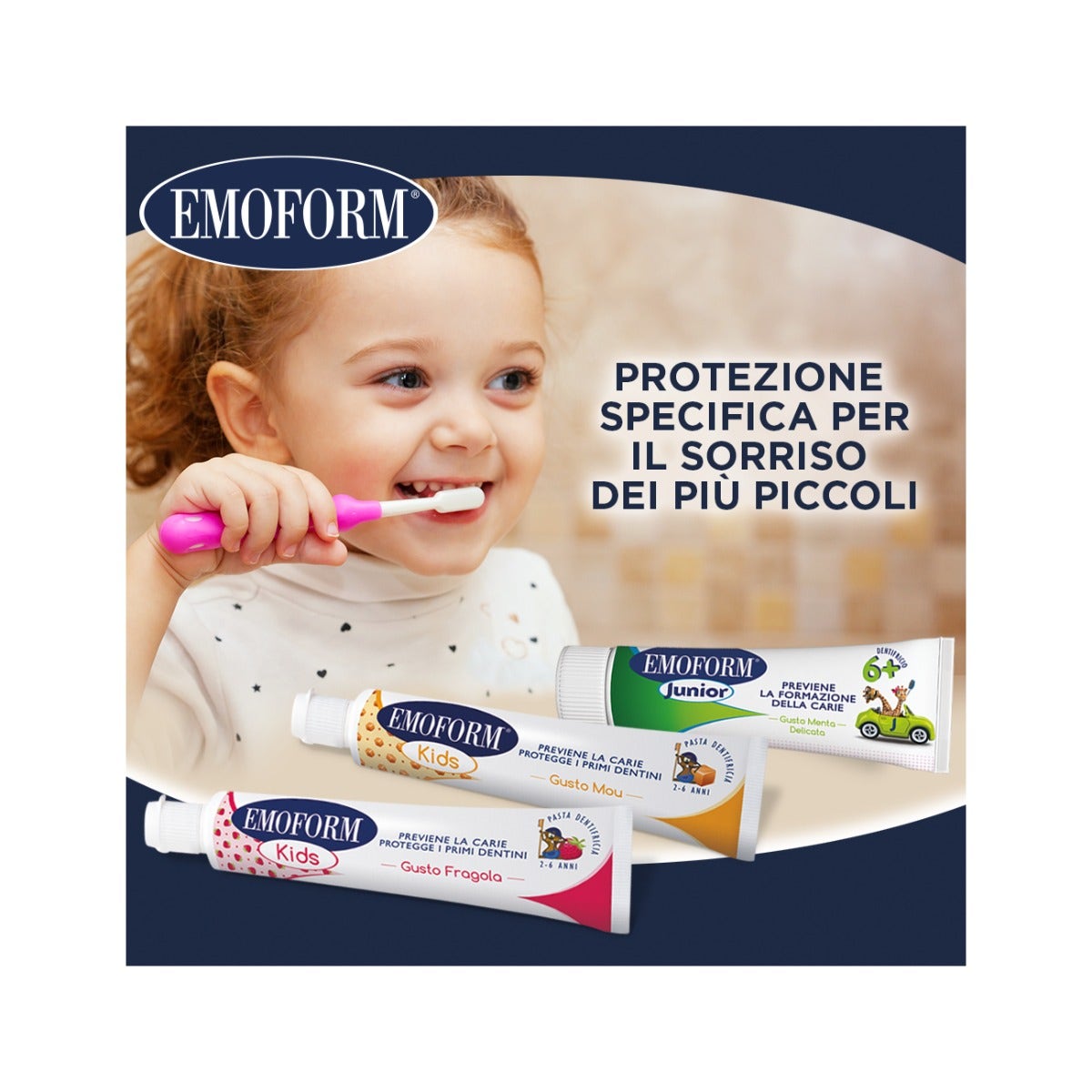 Emoform Kids Pasta Dentifricia Gusto Mou 2-6 Anni 50ml-6