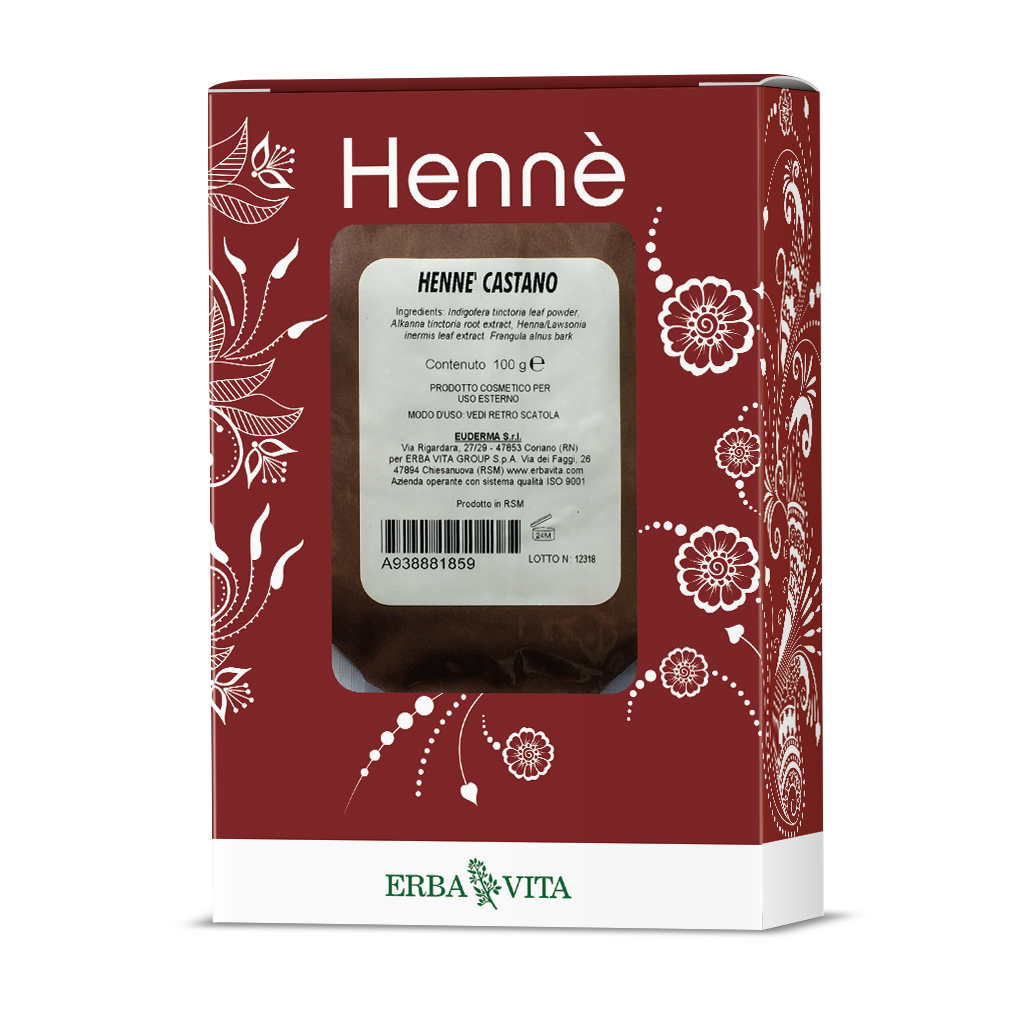 Henne Colorante Capelli Castano 100g  - 3