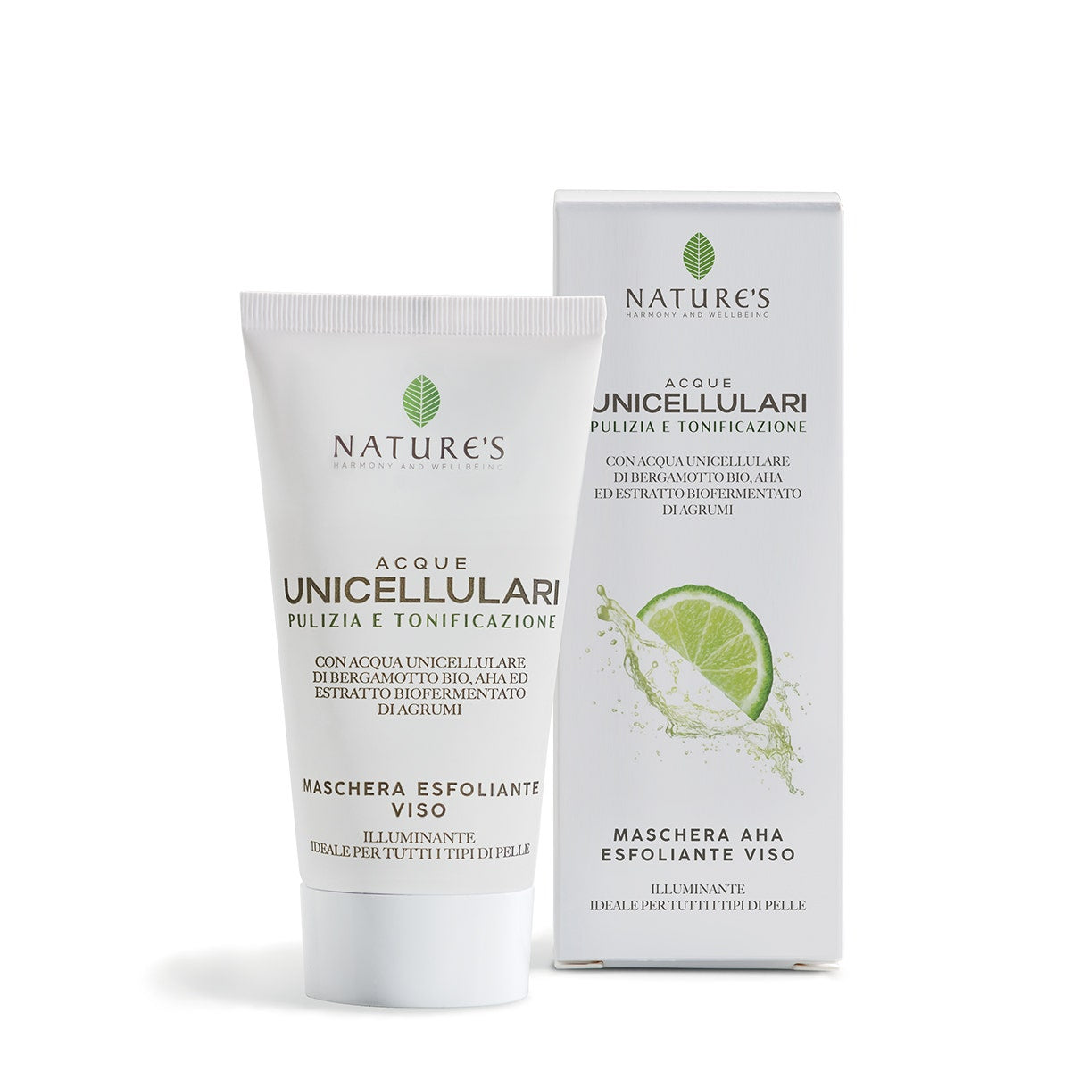 Nature's Acque Unicellulari Maschera AHA Esfoliante Viso 50ml-2