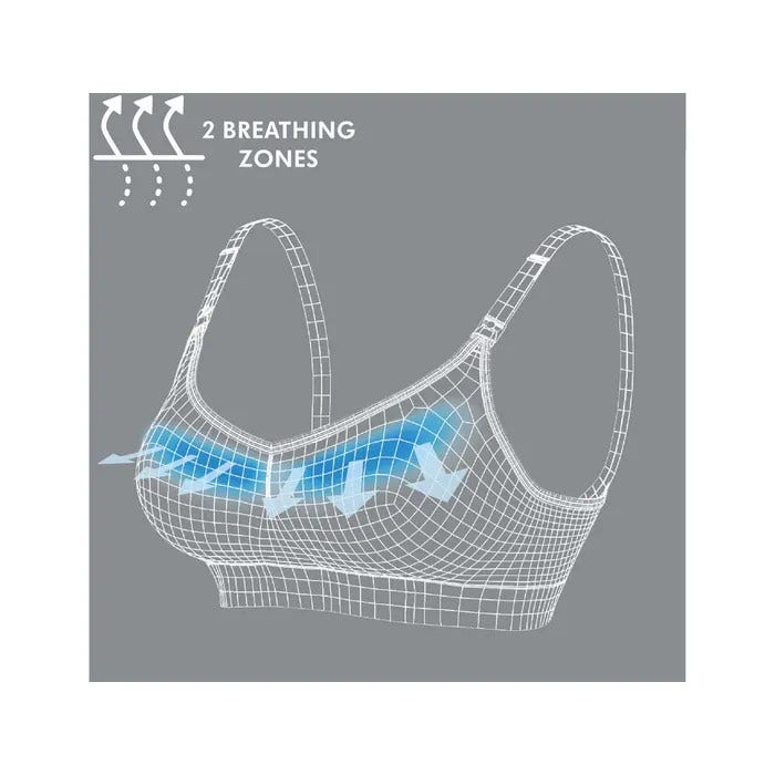 Medela Reggiseno Keep Cool Traspirante Per Gravidanza E Allattamento Nero Taglia XL-2