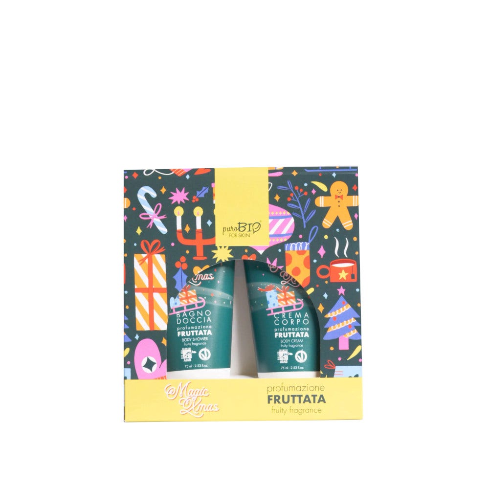 Purobio For Skin Kit Fragranza Fruttata Crema Corpo 75ml + Bagno Doccia 75ml-1