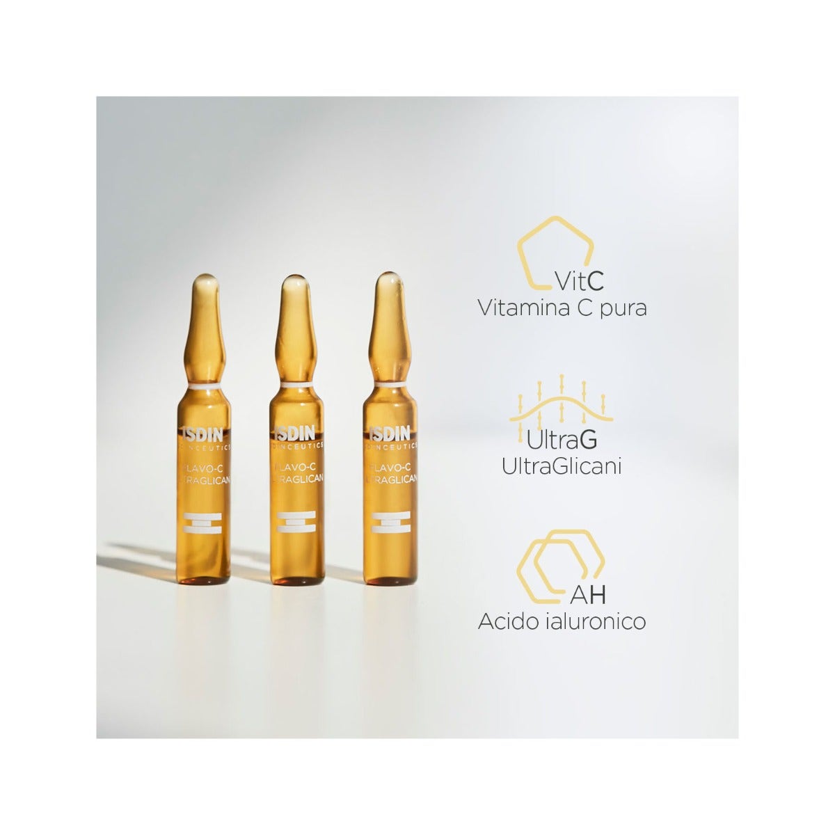 Isdin Isdinceutics Flavo-C Ultraglican Viso 10 Fiale-10